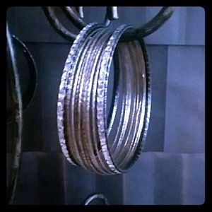 silver bangles